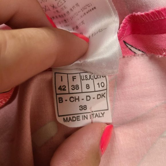 Emilio Pucci Pink Orange Foliage Skirt - Picture 11 of 13